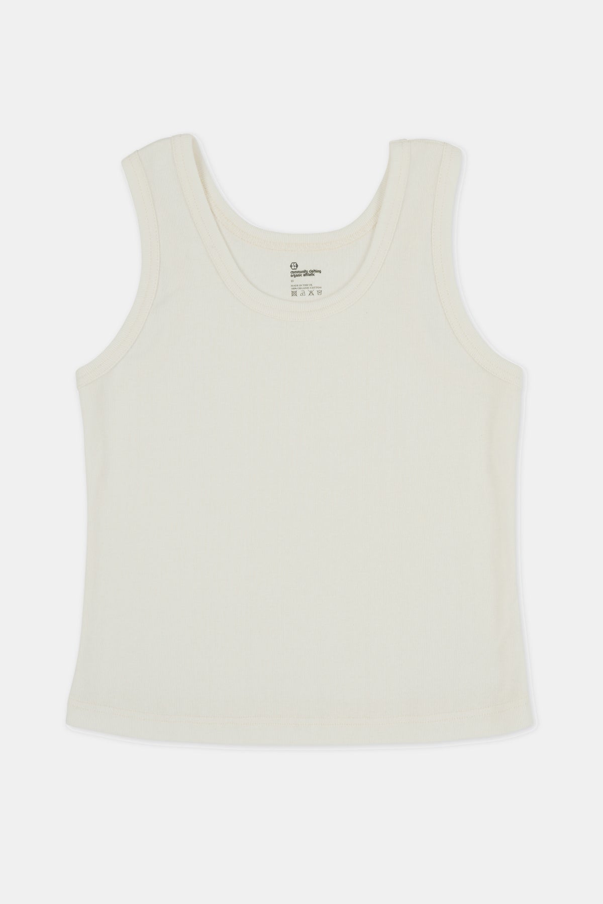 Womens Plastic Free Ribbed Vest - Bone