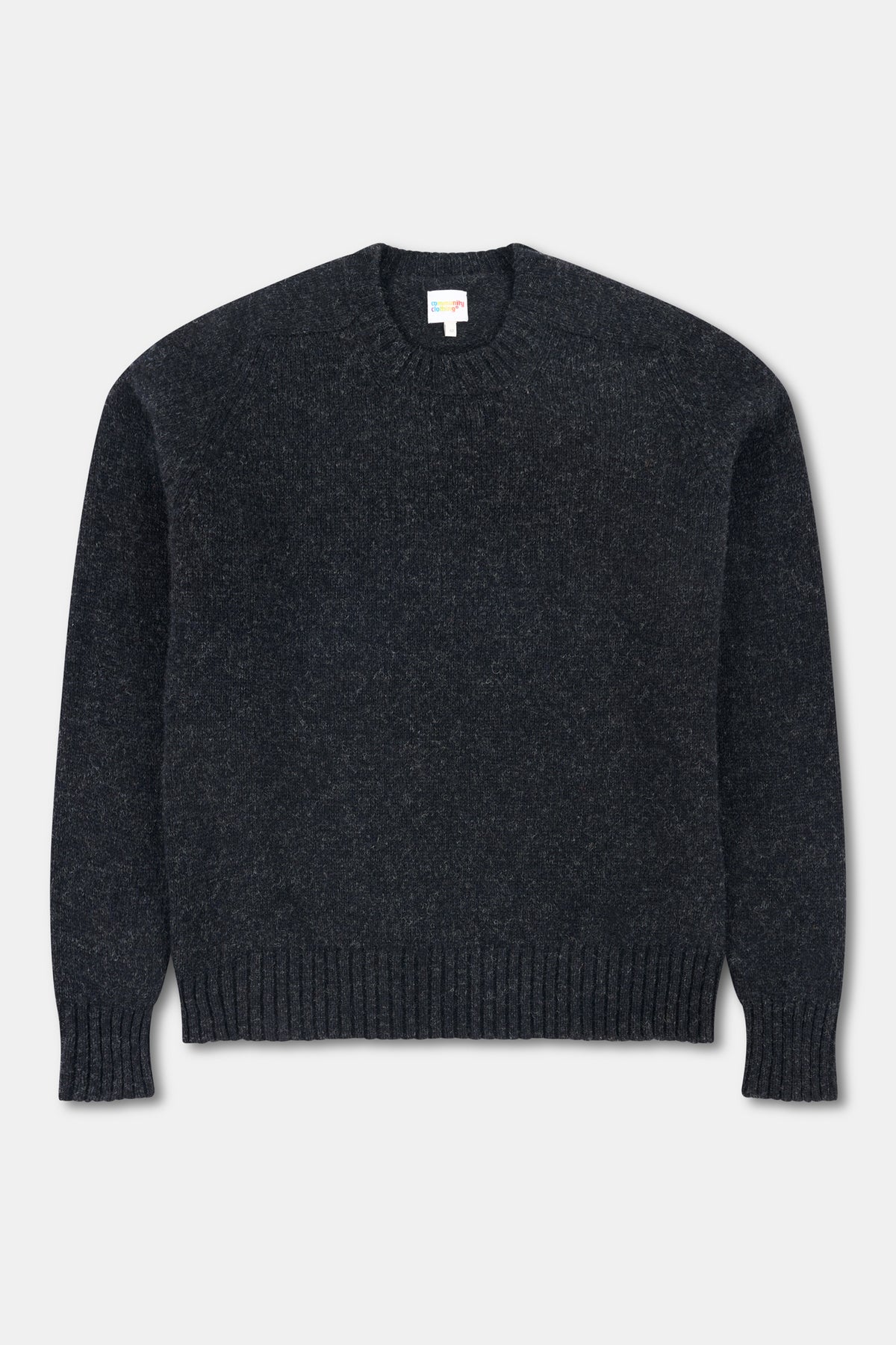 Men's Shetland Jumper - Charcoal