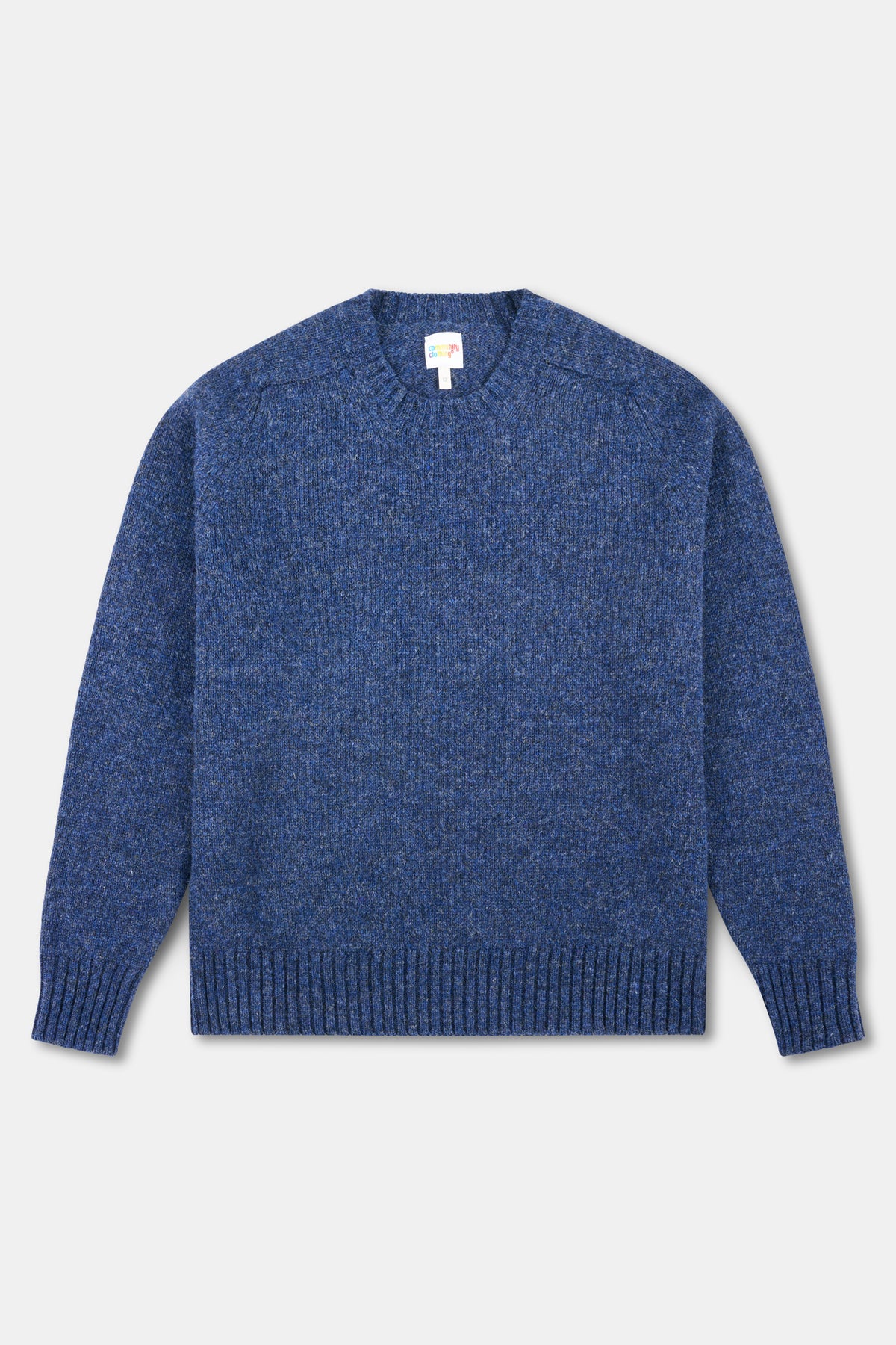 Blue Knit jumper on a white background