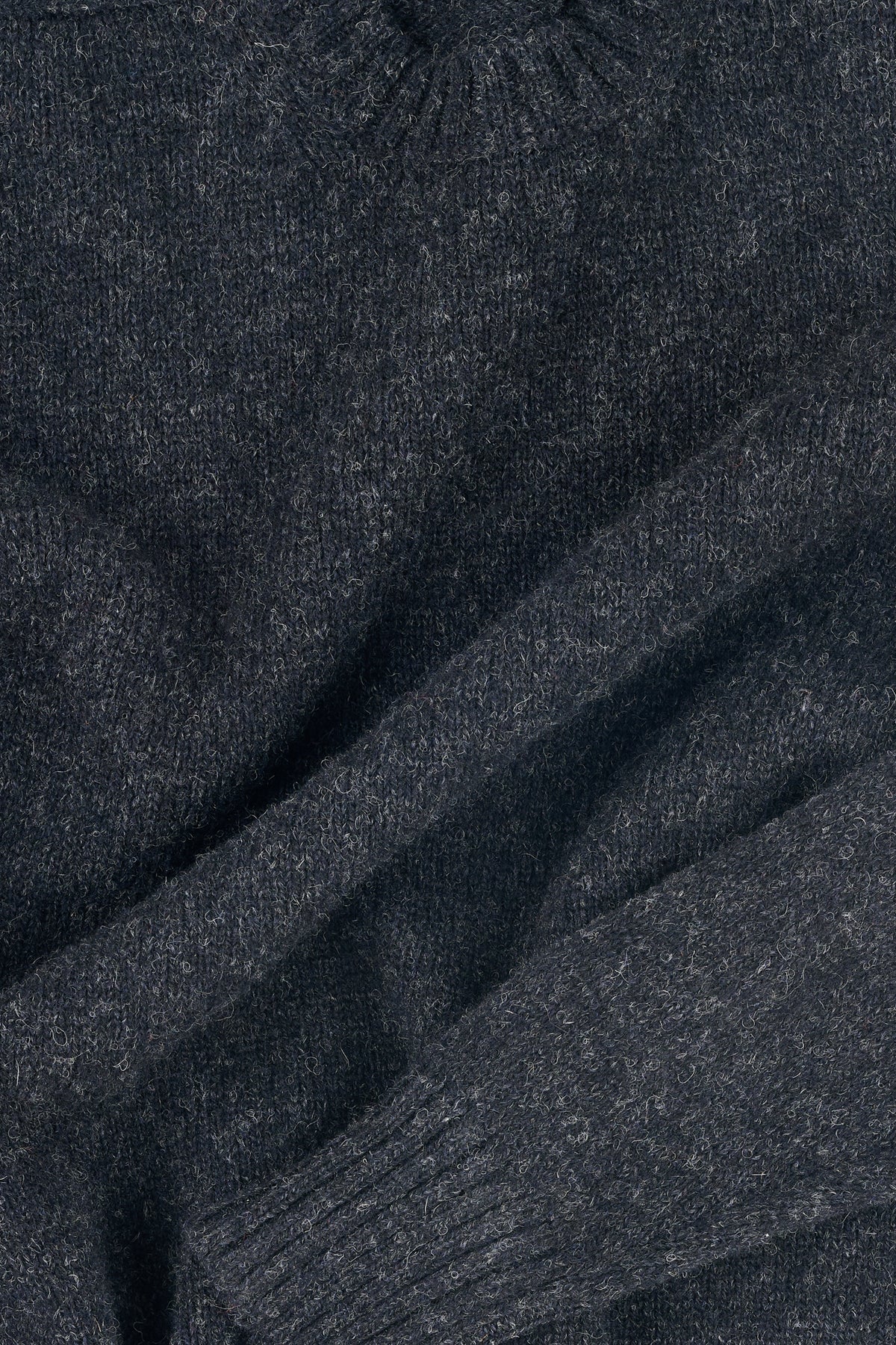 Men's Shetland Jumper - Charcoal