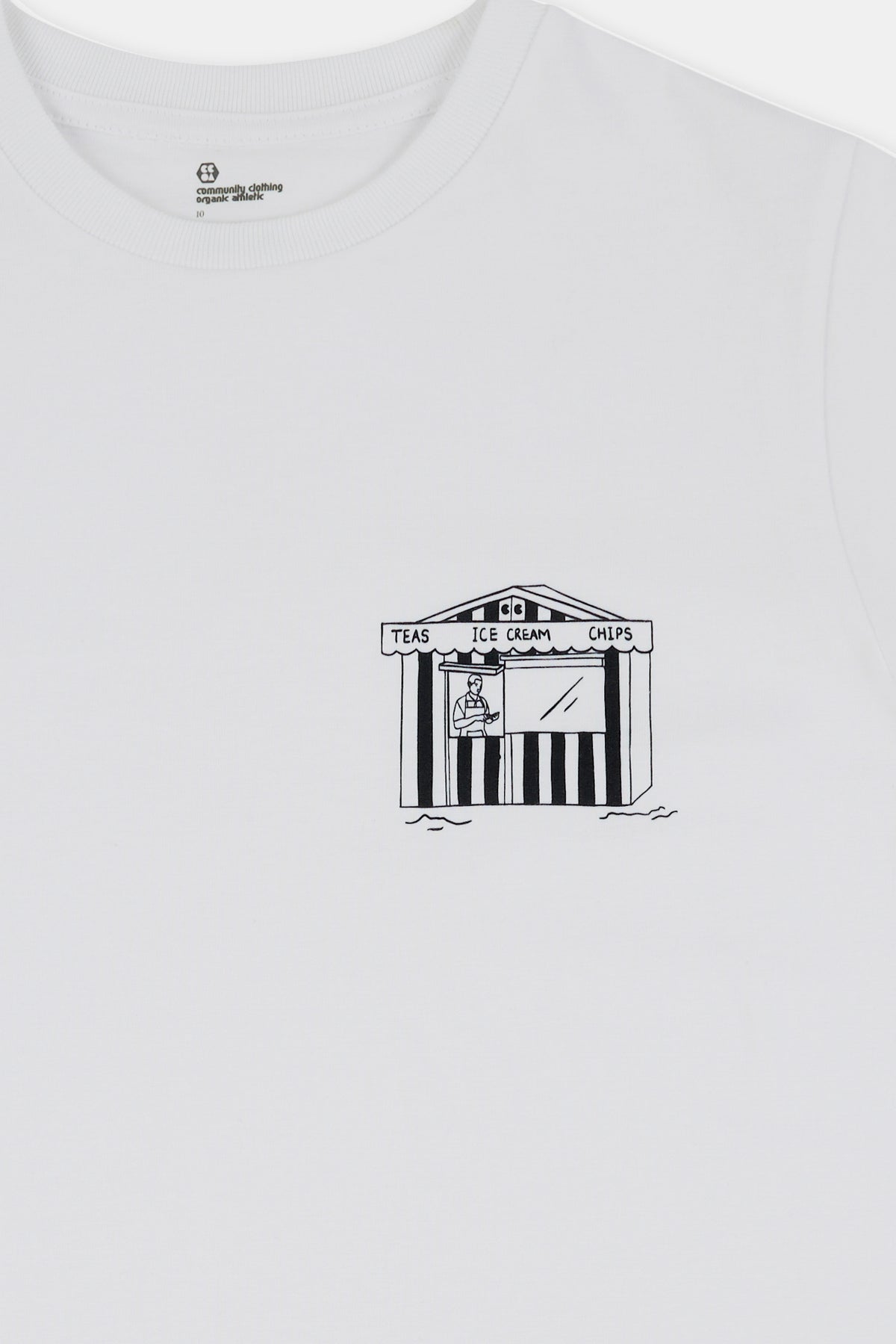 WOMENS GRAPHIC ICE CREAM HUT T-SHIRT