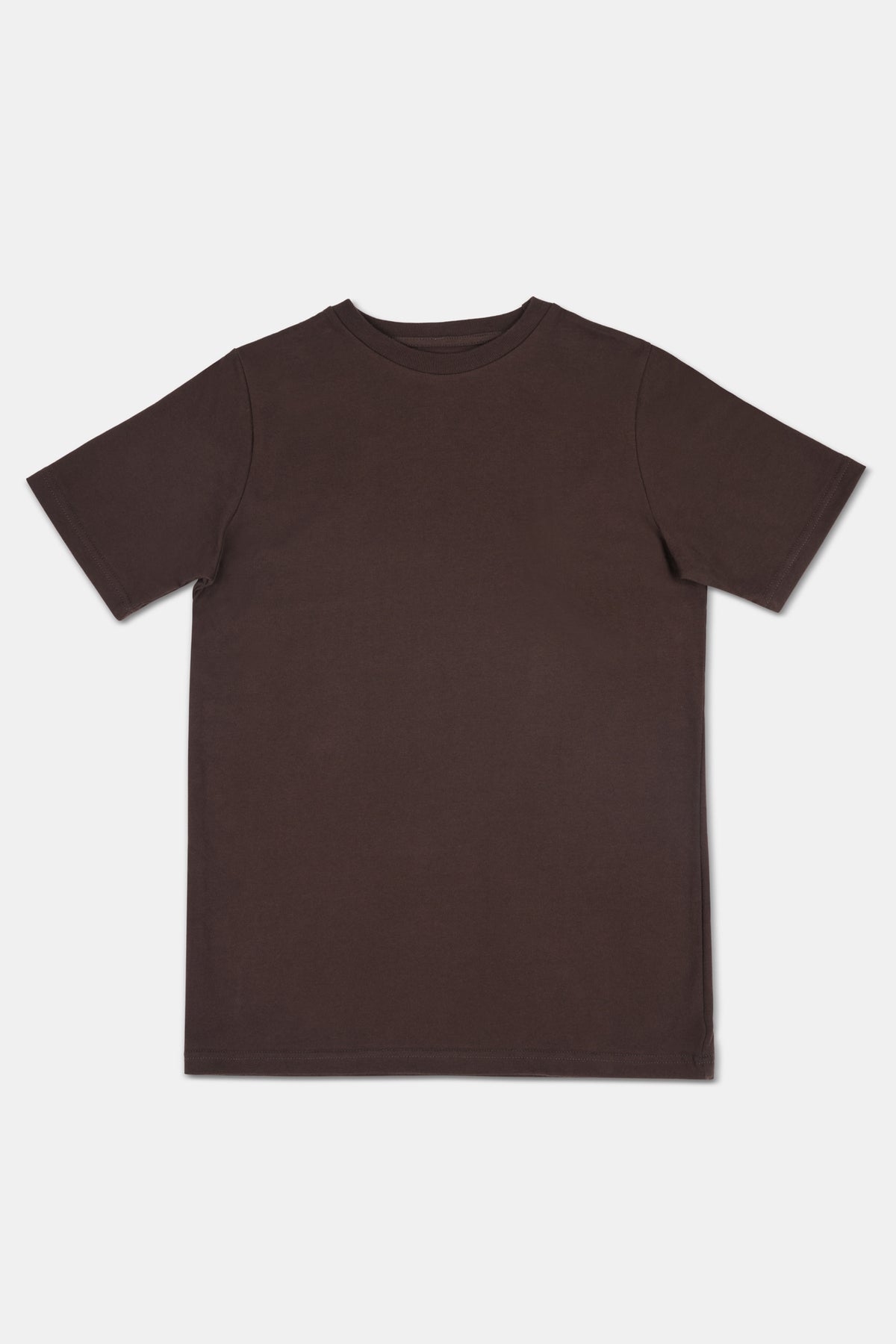 Brown t-shirt on a white background