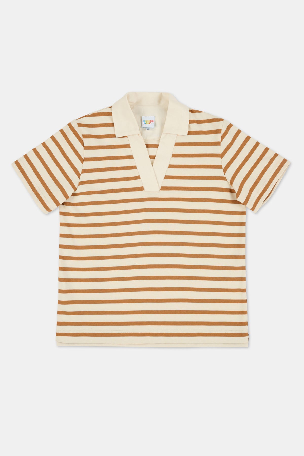 WOMENS BRETON GYM TOP - ECRU/TOBACCO