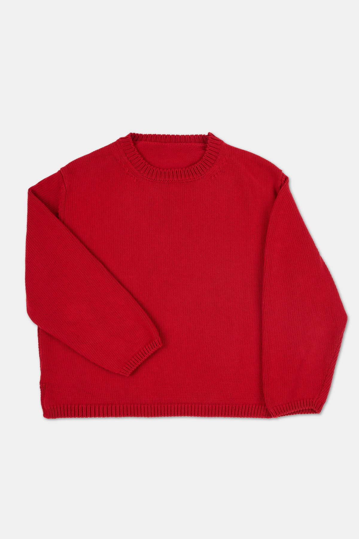 WOMENS COTTON CREW NECK - RED