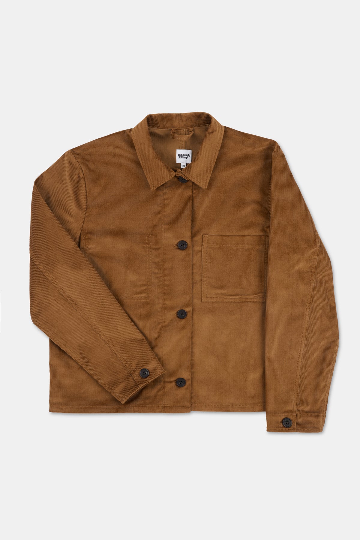 Womens Elena Corduroy Overshirt - Tan