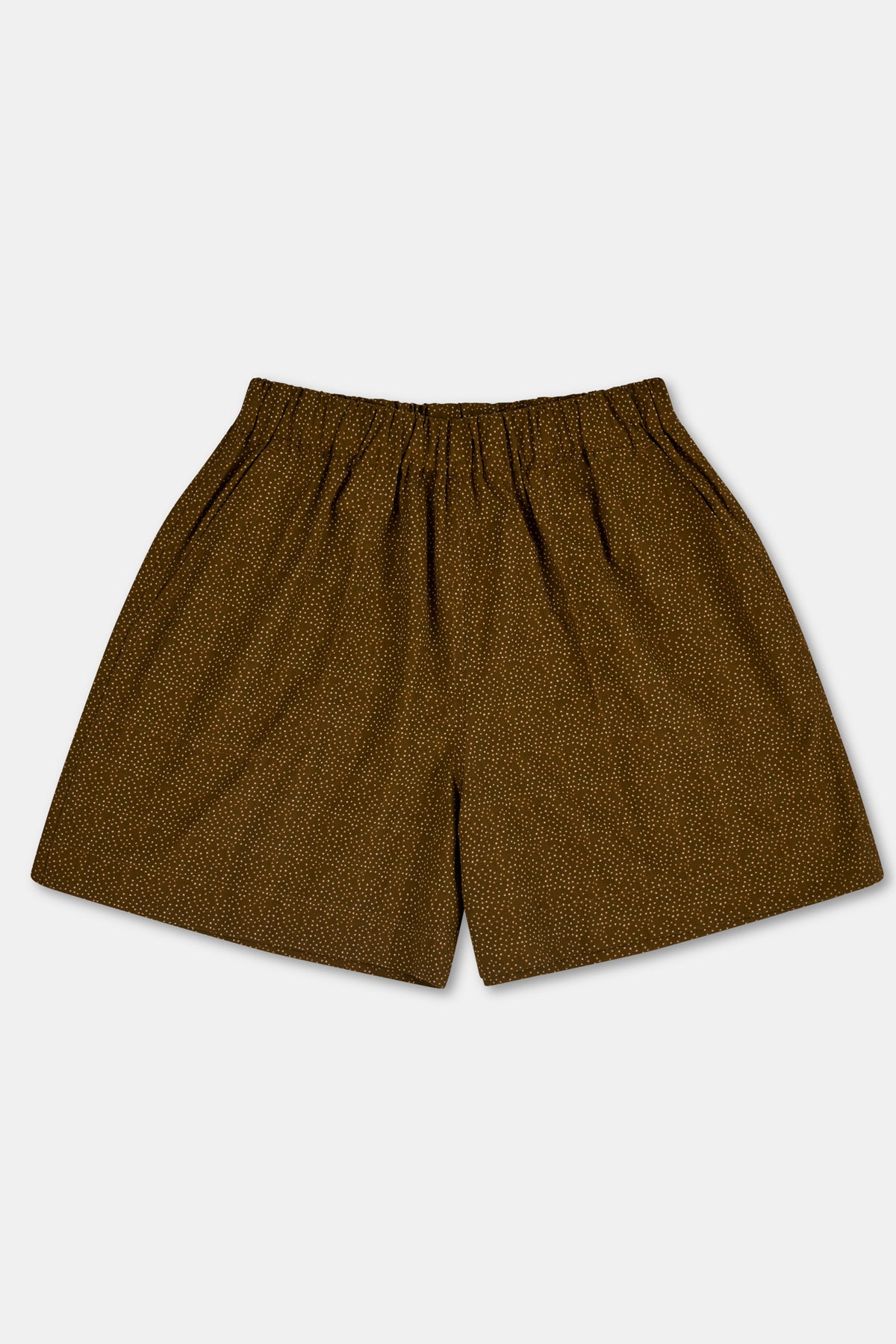 Patsy Pull Up Polka Dot Shorts - Brown/Bone