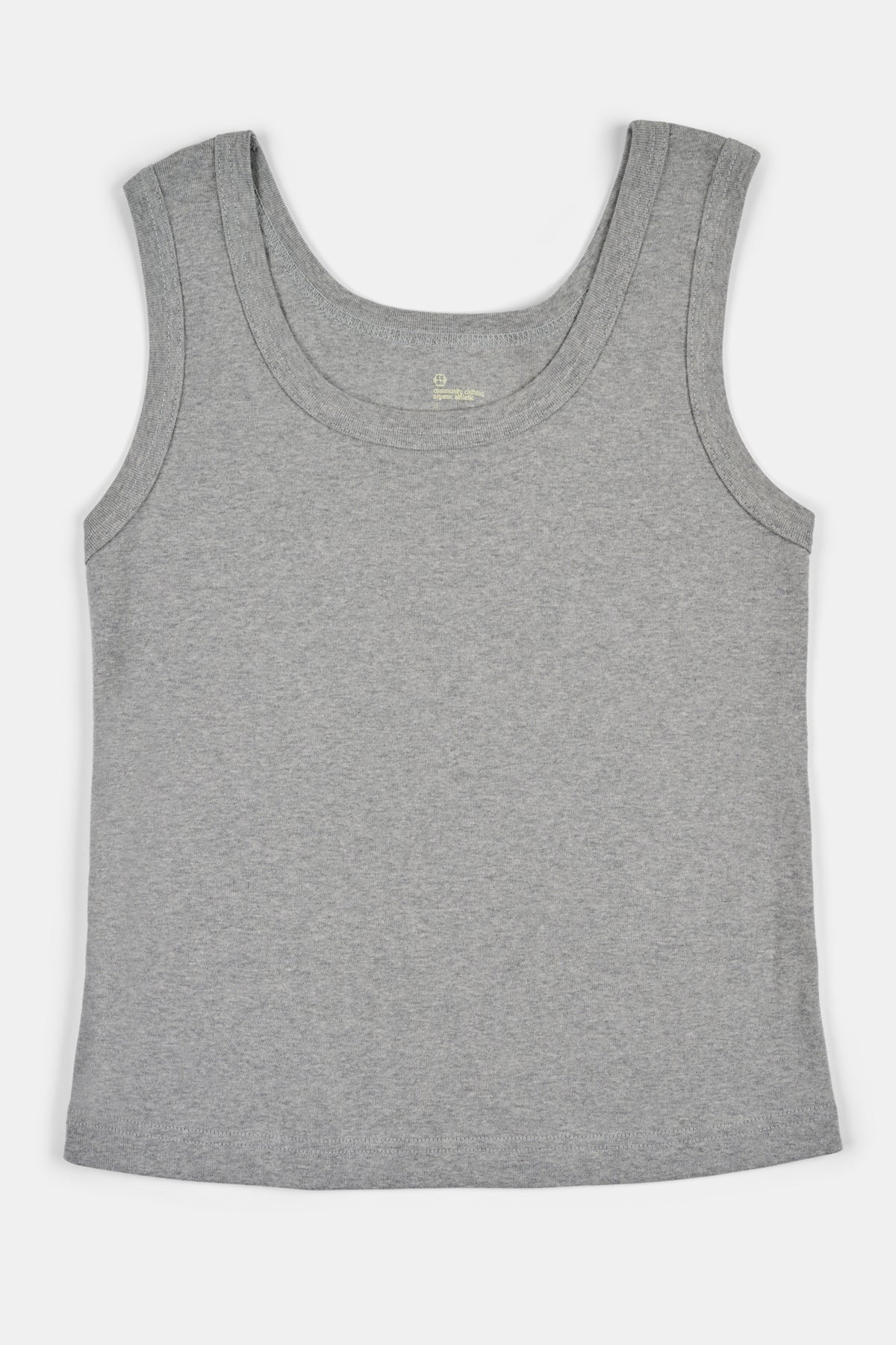 Grey tank top on a white background